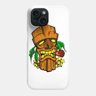 Cigar Chomping Tiki Phone Case