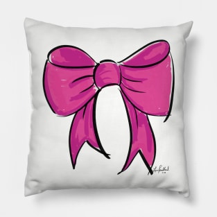 Pink Bow Pillow