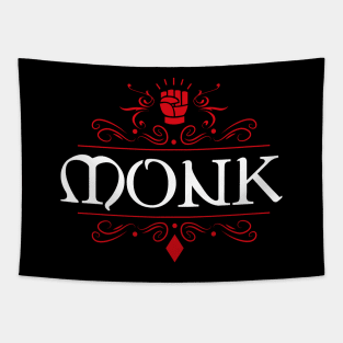 Monk Game Night Uniform Tabletop RPG Character Classes Series Tapestry