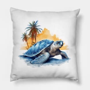 Green Sea Turtle Pillow