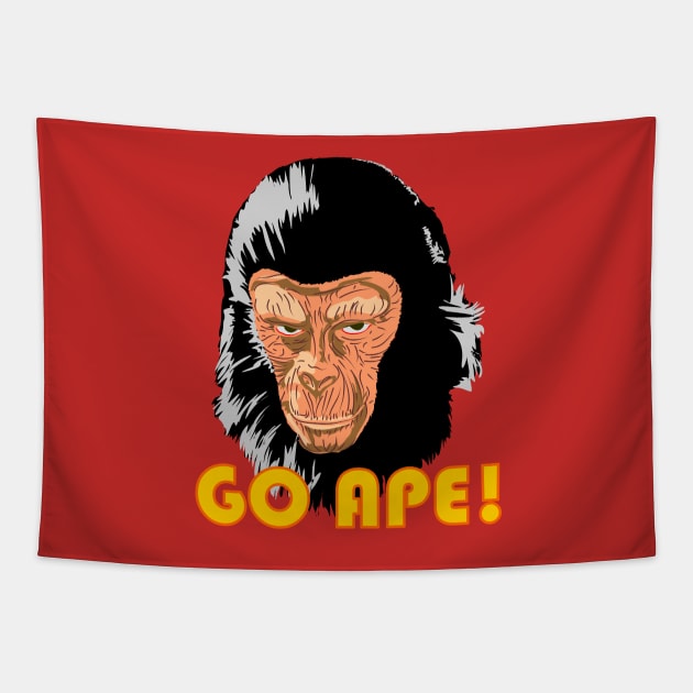 Planet of the Apes - Go Ape! Tapestry by Blade Runner Thoughts