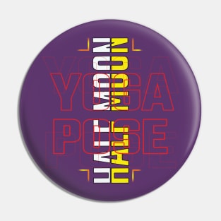 Half moon yoga pose Pin