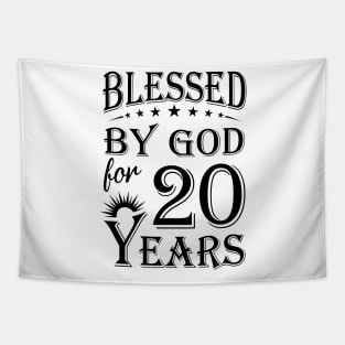 Blessed By God For 20 Years Tapestry