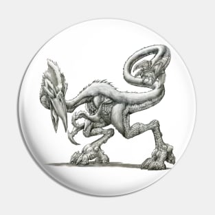 The Mossback Tyrannadactyl Pin