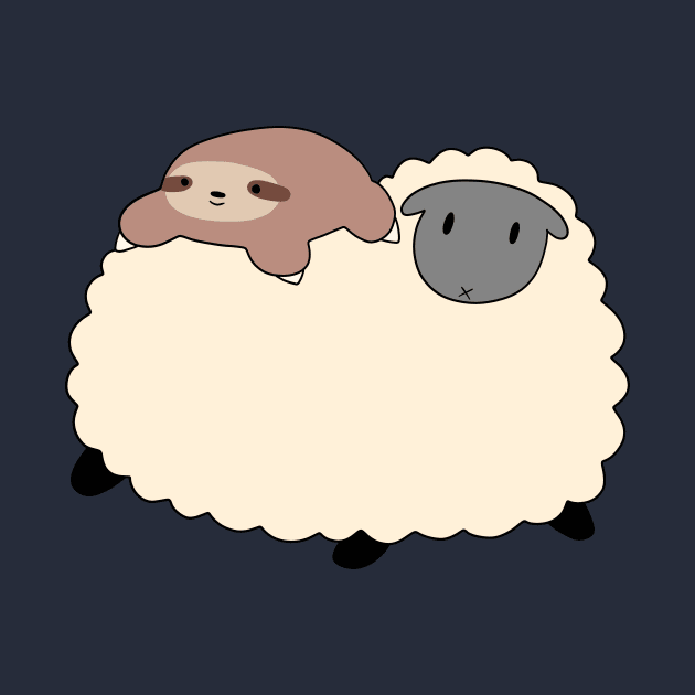 Sheep and Little Sloth by saradaboru