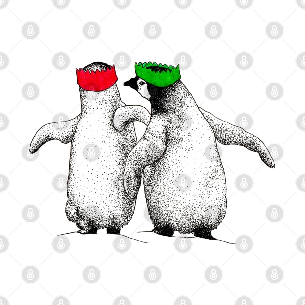 Festive Penguin Chicks by samanthagarrett