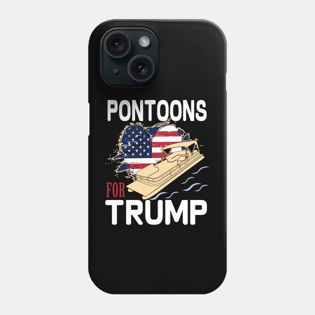 pontoons boat owners support Trump 2020 Phone Case by DODG99