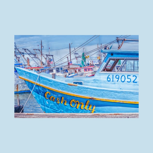 Ca$h Only - Fishing Boat by Debra Martz