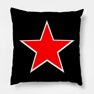 Red and White Star Pillow