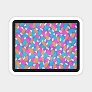 A Portrait of Spring: Abstract Art Magnet