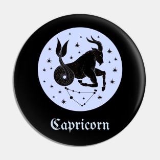 Zodiac Sign Capricorn Pin