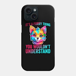 Furry Fandom Quote Cute Fursona Anthro Art Phone Case