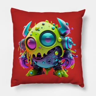 Neon Monster Pillow