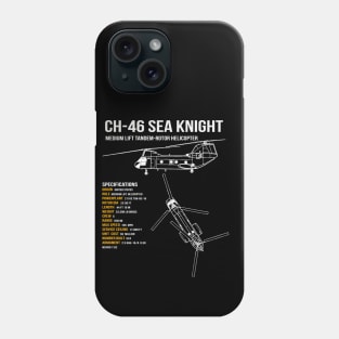 CH-46 Sea Knight Helicopter Phone Case