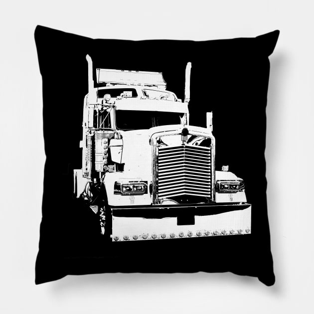 american truck Pillow by rickylabellevie