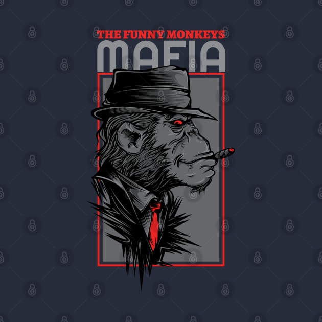 The funny monkey mafia by TeeZona