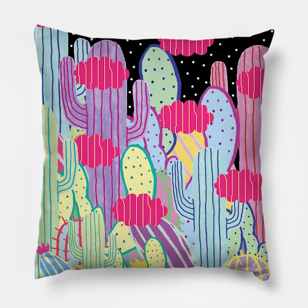 Cactus Party Pillow by saif