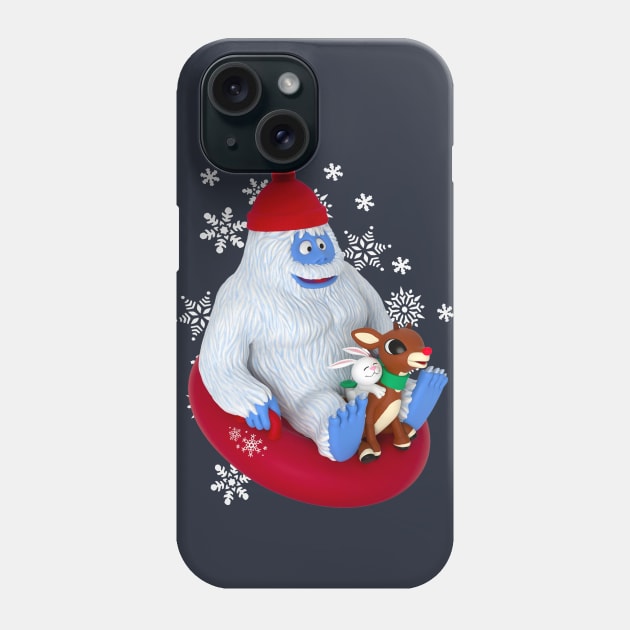 BUMBLE & RUDOLPH Snow Tubing Phone Case by Pop Fan Shop