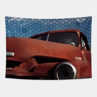 Abandoned 1950s Chevy Truck, Texas, 1991, Image 3 Tapestry