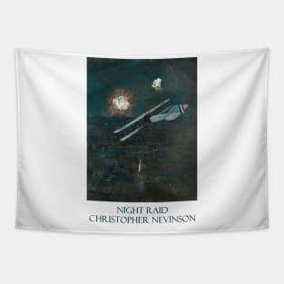 Night Raid by Christopher R. W. Nevinson Tapestry