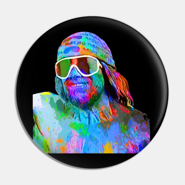 Randy savage//Rainbow Color Pin by erd's