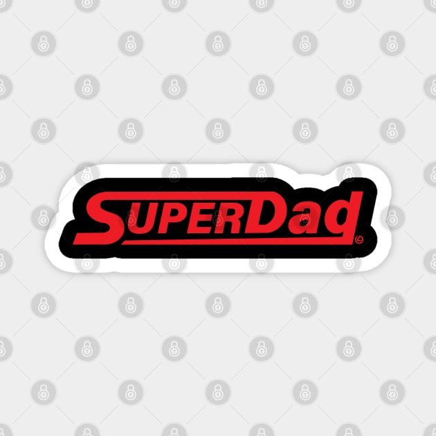 retro classic Super Dad Magnet by anlufe