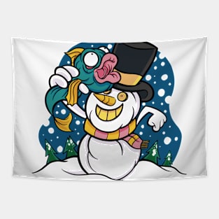 Snowman Tapestry