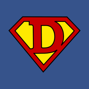 Superhero Symbol Letter D T-Shirt