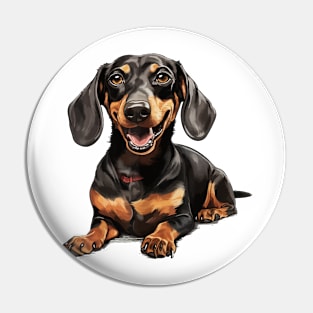 Dachshund Wiener Sausage Dog Cute Pin