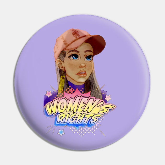 Womens rights colorfy Pin by AuraArtDesigner