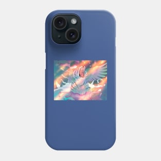 Blue winged tiger yawning Phone Case