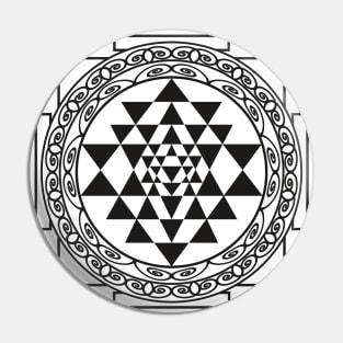 "Sri Yantra" Mandala Pin