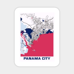 Panama City - Panama MilkTea City Map Magnet