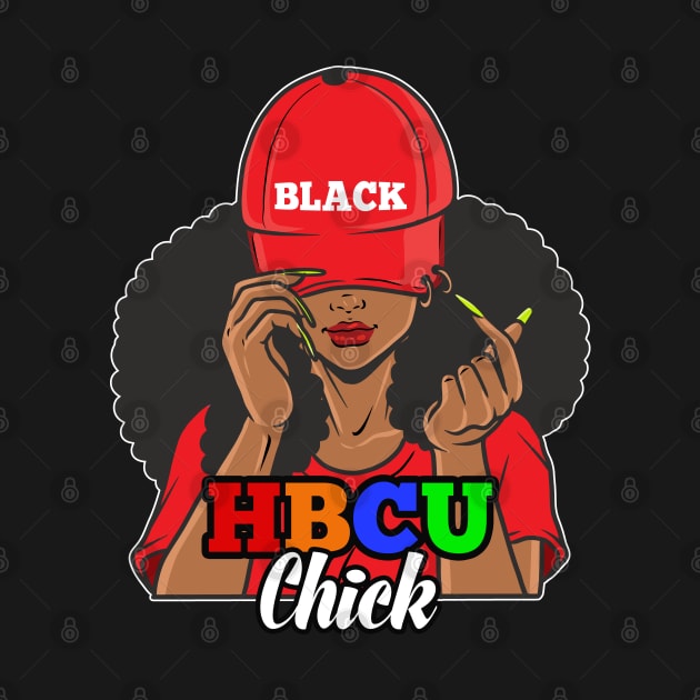 HBCU Chick Afro Hair by blackartmattersshop