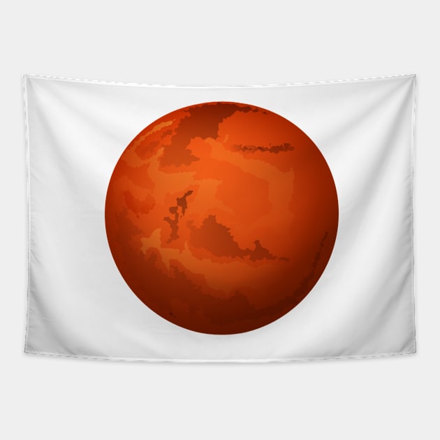 Red Planet Mars Tapestry by dcohea