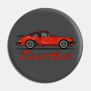 Red 911 Turbo Pin