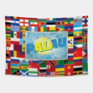 Palau Vintage style retro souvenir Tapestry