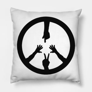 Peace Brothers and Sisters Pillow