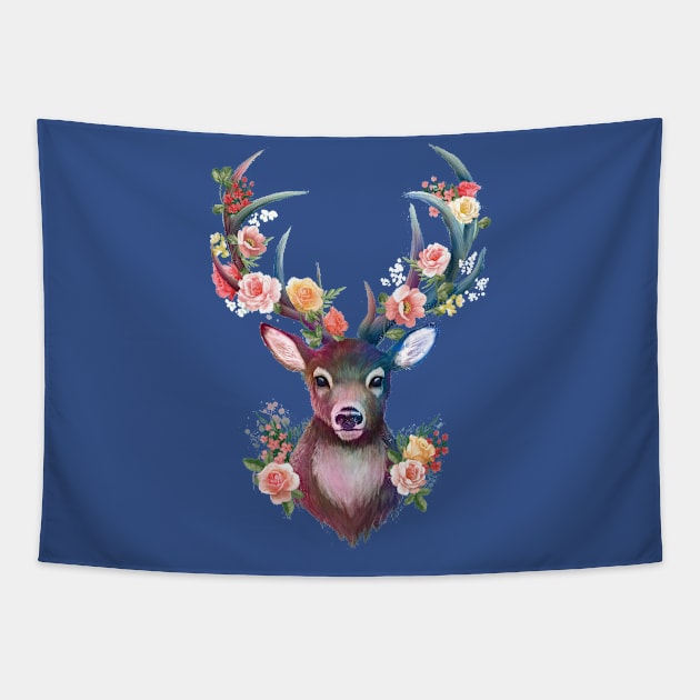 Deer v2 Tapestry by RubyArt