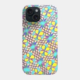 Green Yellow Flowery Pattern Phone Case