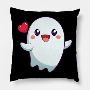 Friendly Kawaii Ghost Pillow