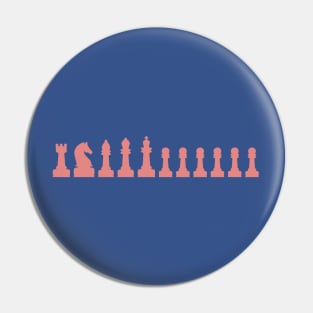 Chess pieces pink Pin
