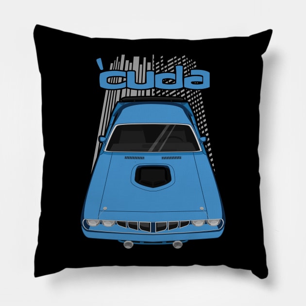 Plymouth Barracuda 1971 - Blue Pillow by V8social