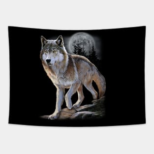 Hunting Alpha Wolf Tapestry