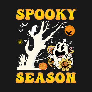 Spooky Season Halloween Vintage Retro T-Shirt