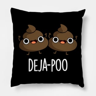 Deja Poo Cute Double Poop Pun Pillow