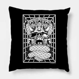 Cobra Skull Pillow