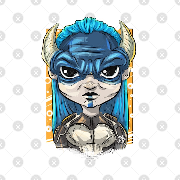 Pop Culture Caricature #16 - Proxima Midnight by yazgar