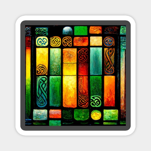 Celtic Stained Glass Magnet by DuncanStar