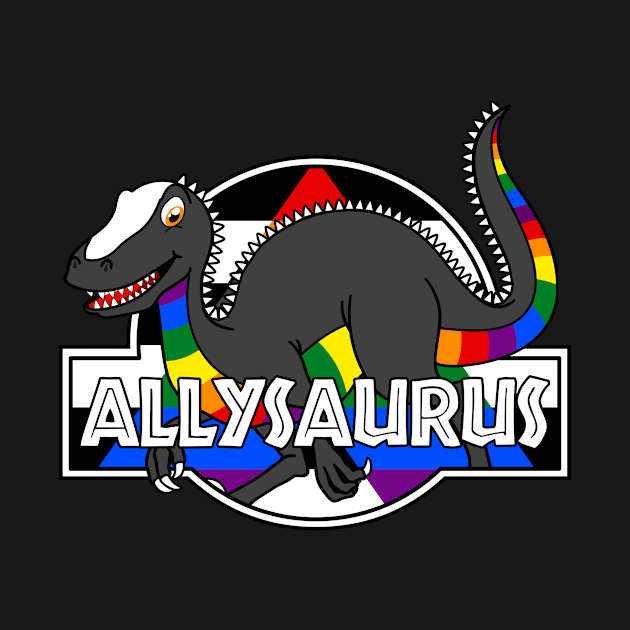 Allysaurus Pride Dinosaur by Rebus28